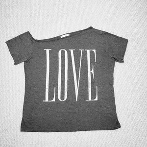 LOVE Grey Graphic Tee